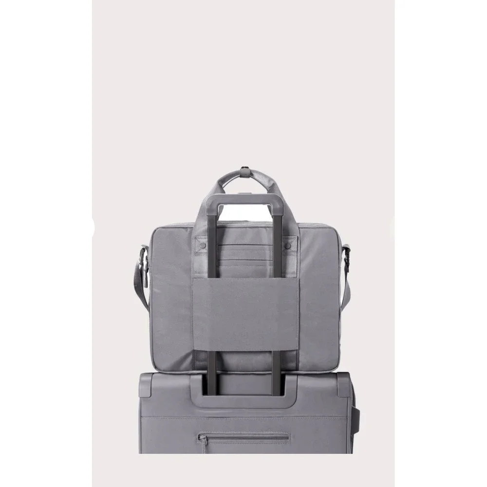 Dagne Dover Unisex Berlin Travel Brief Ash Grey Like New